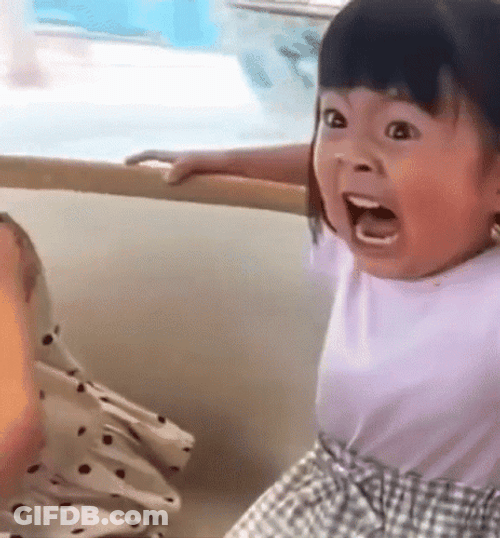 Little Girl Yelling GIF