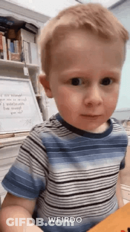 Little Guy Weirdo Reaction GIF