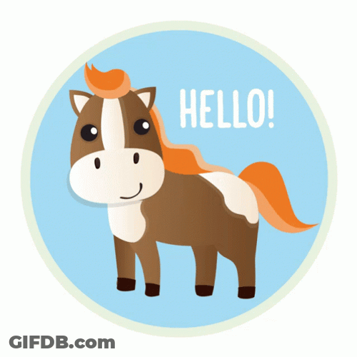 Little Horse Neigh Hello GIF