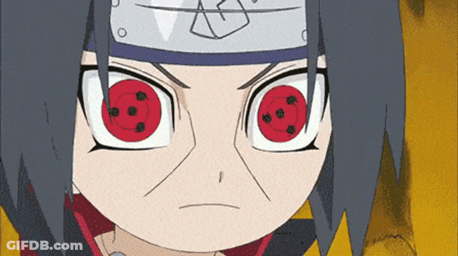 Little Itachi Uchiha Sharingan Eyes GIF