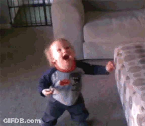 Little Kid Excited With Bubbles GIF