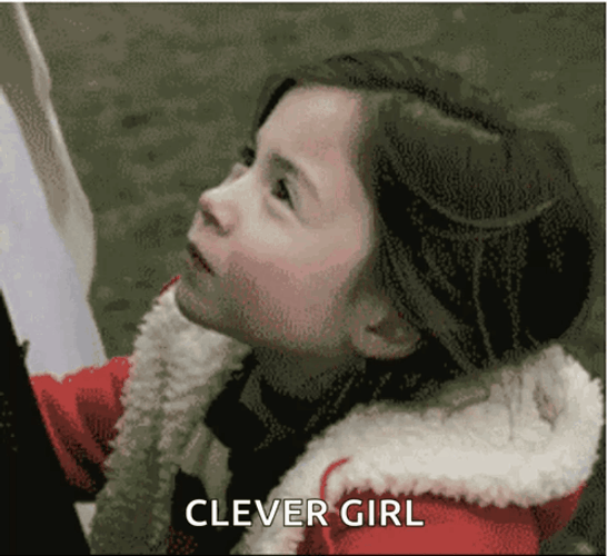 Little Kid The Clever Girl Smirk GIF