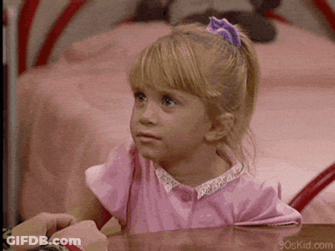 Little Mary Kate-Olsen Rolling Her Eyes Duhhh GIF