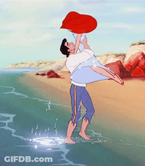 Little Mermaid Ariel And Prince Eric GIF