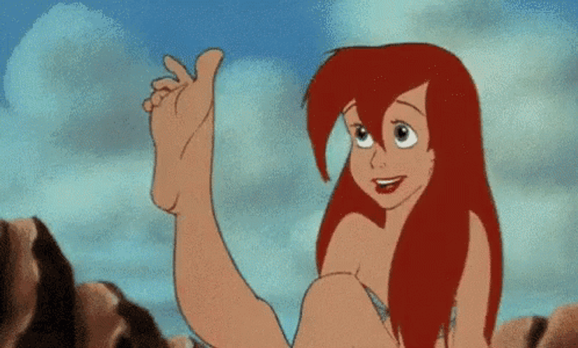 Little Mermaid Ariel Foot Fetish GIF