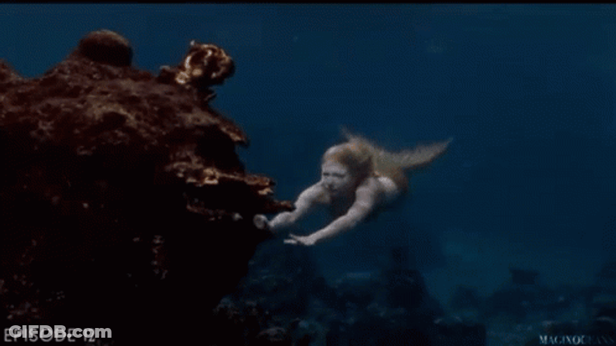 Little Mermaid Ariel Peeping On Ship GIF