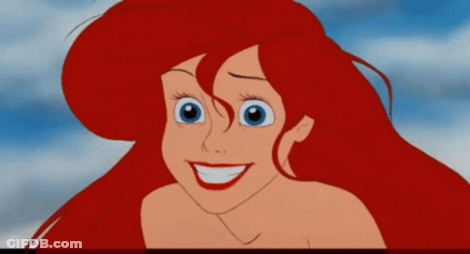 Little Mermaid Ariel Smiling GIF
