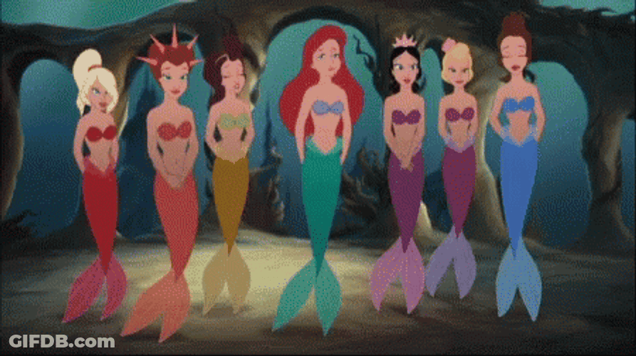 Little Mermaid Bowing GIF