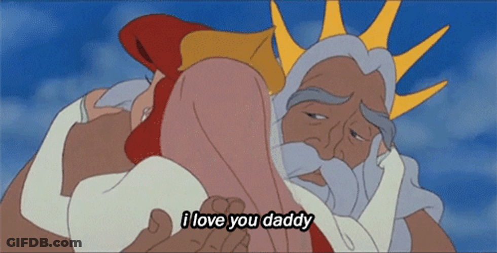 Little Mermaid Father Daughters Love GIF