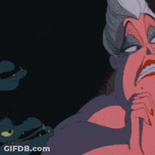 Little Mermaid Ursula Pathetic GIF