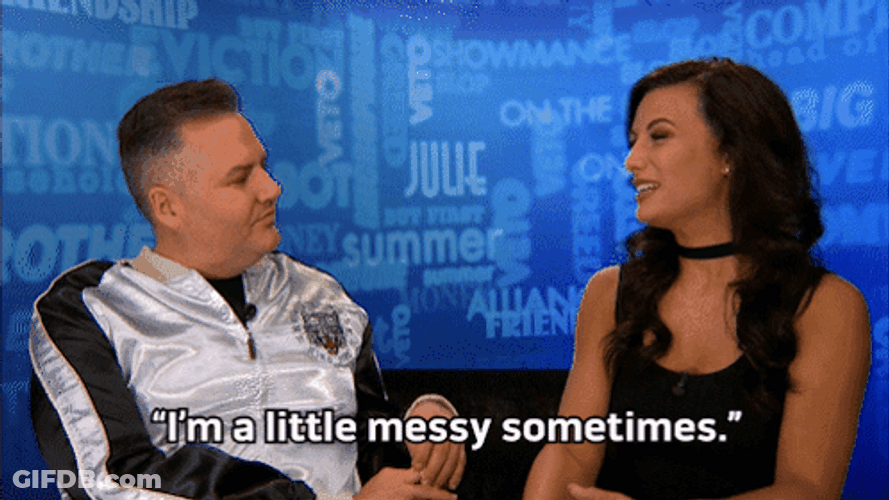 Little Messy Sometimes Woman With Man GIF