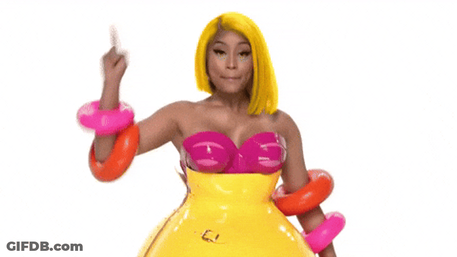 Little Nicky Minaj Yellow Hair GIF