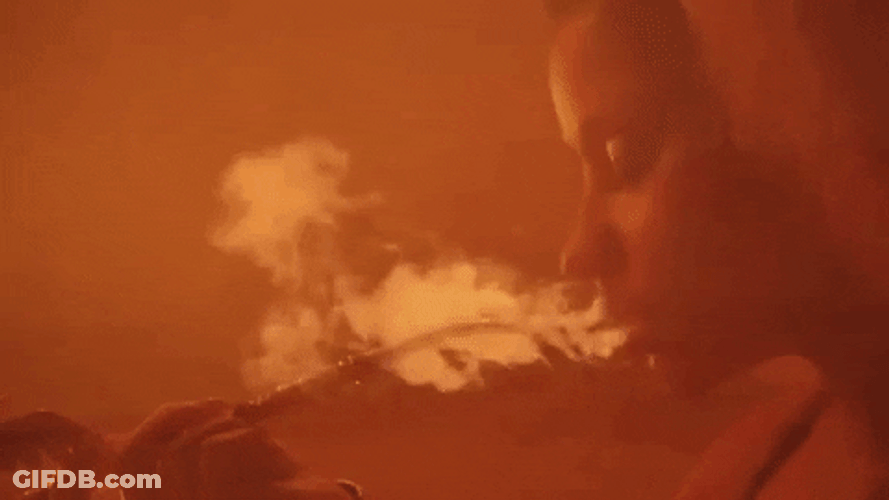 Little Nicky Smoking GIF