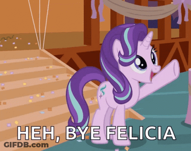 Little Pony Bye Felicia GIF