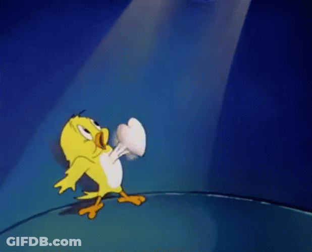 Little Quacker Saw Her Crush Coming GIF