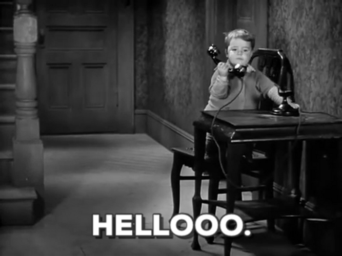 Little Rascals Answering Telephone GIF