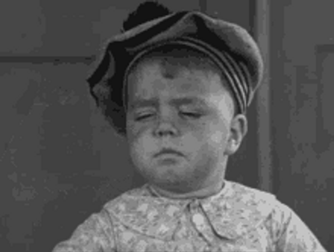 Little Rascals Fixing Hat GIF