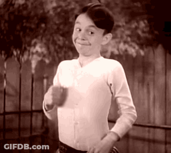Little Rascals Silly Face GIF