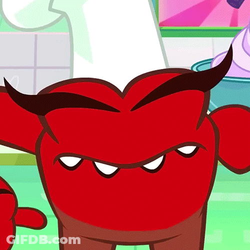 Little Red Creature Not Again Reaction GIF