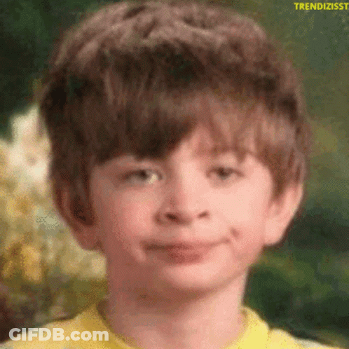 Little Red Purple Dress Girl Scissors Funny Face GIF