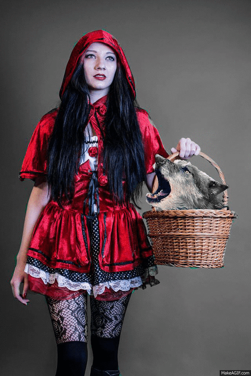 Little Red Riding Hood Cosplay GIF