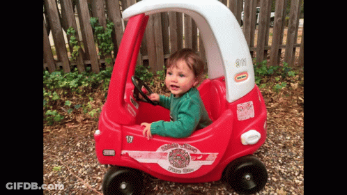 Little Tikes Toy Car Number 17 GIF