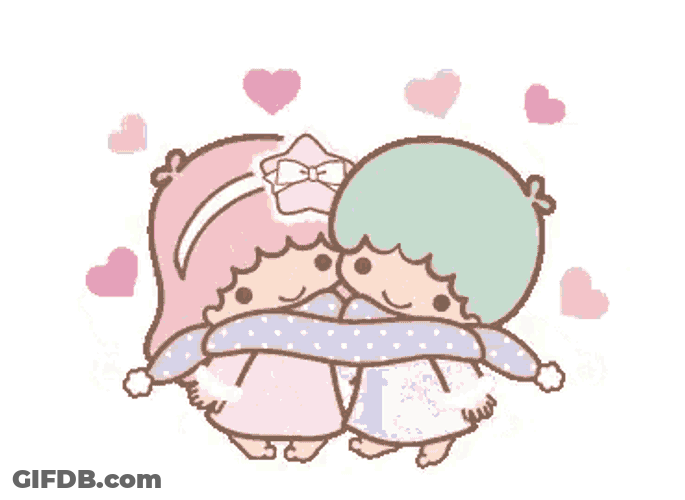 Little Twin Stars Together GIF