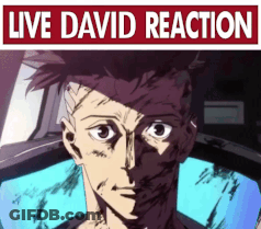 Live David Reaction Poster With Man's Face GIF