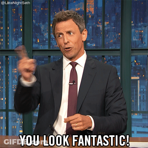 Live Host  Seth Meyers You Look Marvelous Fantastic GIF