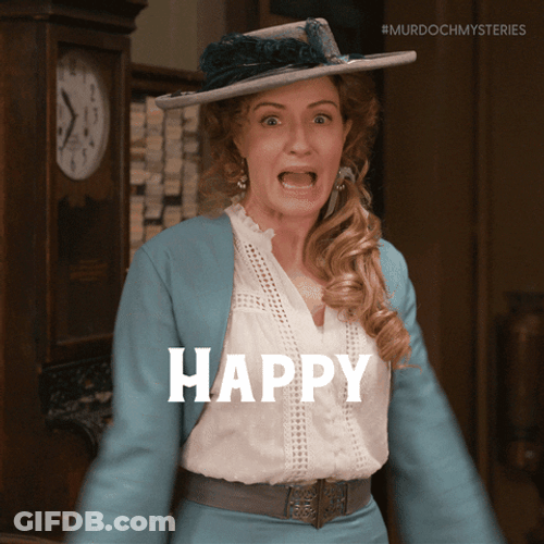 Lively Blonde Happy Birthday Lady Wish GIF