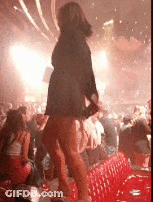 Lively Club Music And Red Lights GIF
