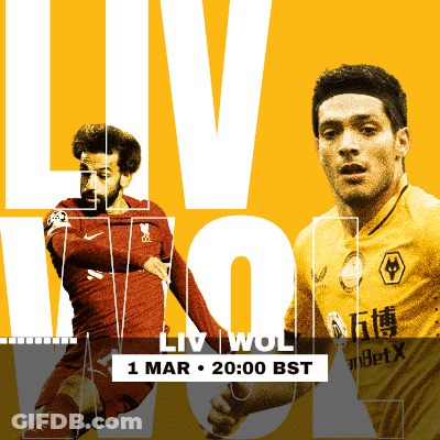 Liverpool Vs Wolves Soccer Poster March 1St GIF