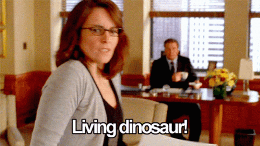Living Dinosaur Liz Lemon GIF