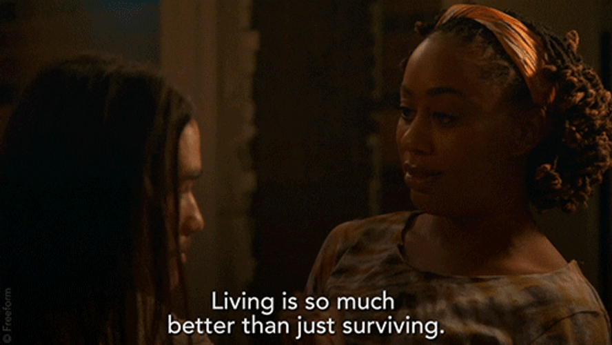 Living Is Better Than Stayin Alive Good Trouble GIF
