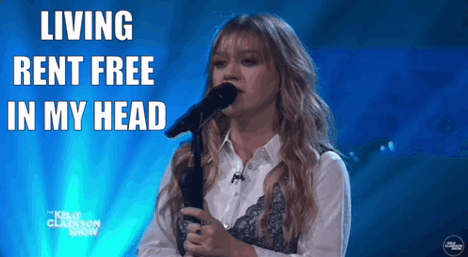 Living Rent Free In My Head Kelly Clarkson GIF
