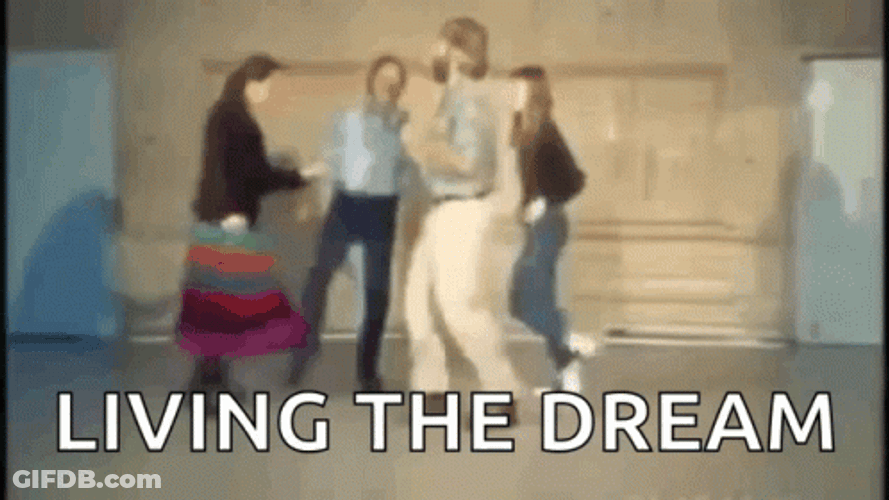 Living The Dream Friends Feet Dancing GIF