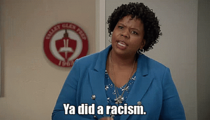 Liz Jenkins Thats Racist GIF