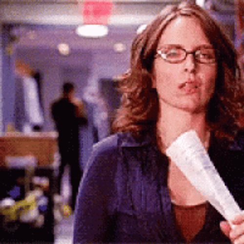 Liz Lemon Faint GIF