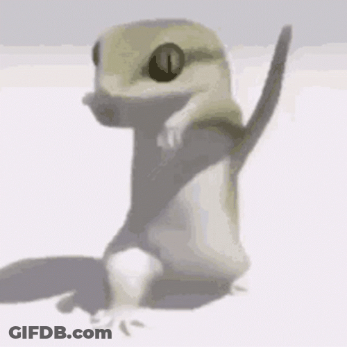 Lizard Dancing Arm Waves GIF
