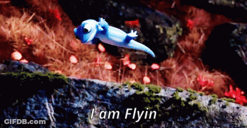 Lizard Flying I Am Flyin GIF