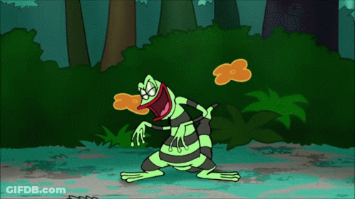 Lizard With Mouth Open GIF