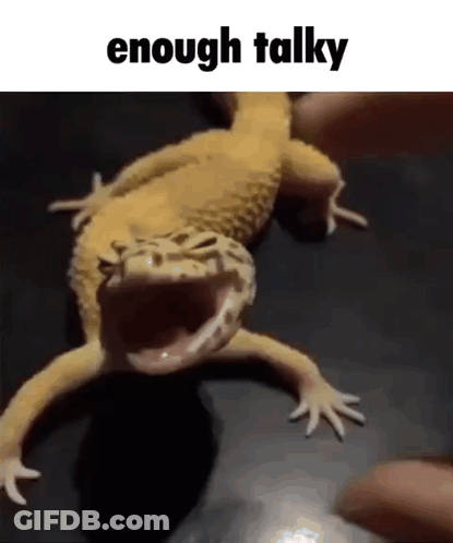 Lizard With Open Mouth GIF