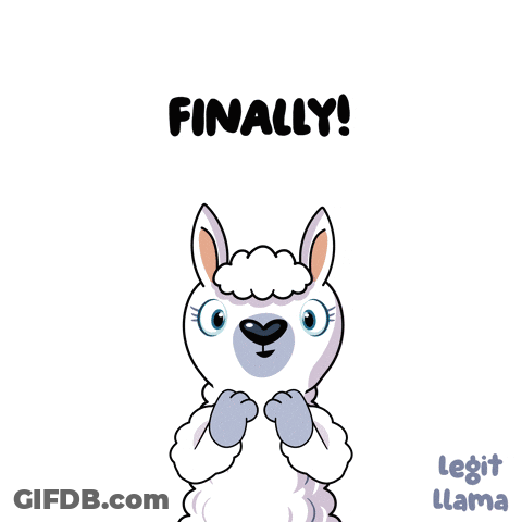 Llama Fist Pumping Finally Yes GIF