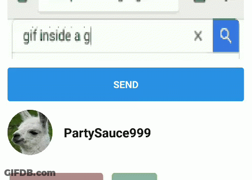 Llama With Name Partysauce999 GIF