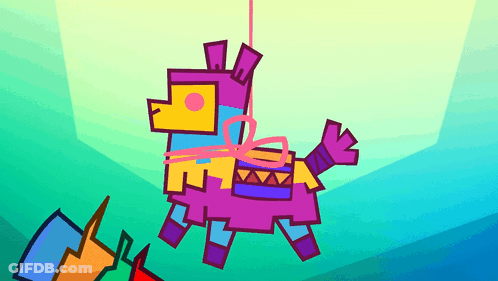 Llama With Pink Bow GIF