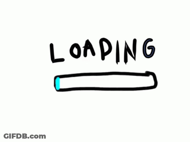 Loading Bar Cyan Blue GIF