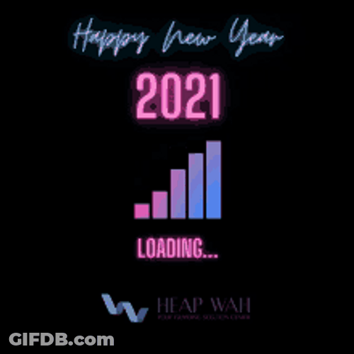 Loading Bar Happy New Year 2021 Animation GIF