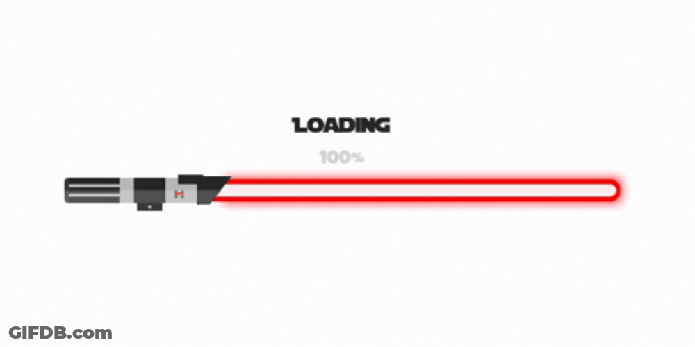 Loading Bar Light Saber Star Wars GIF