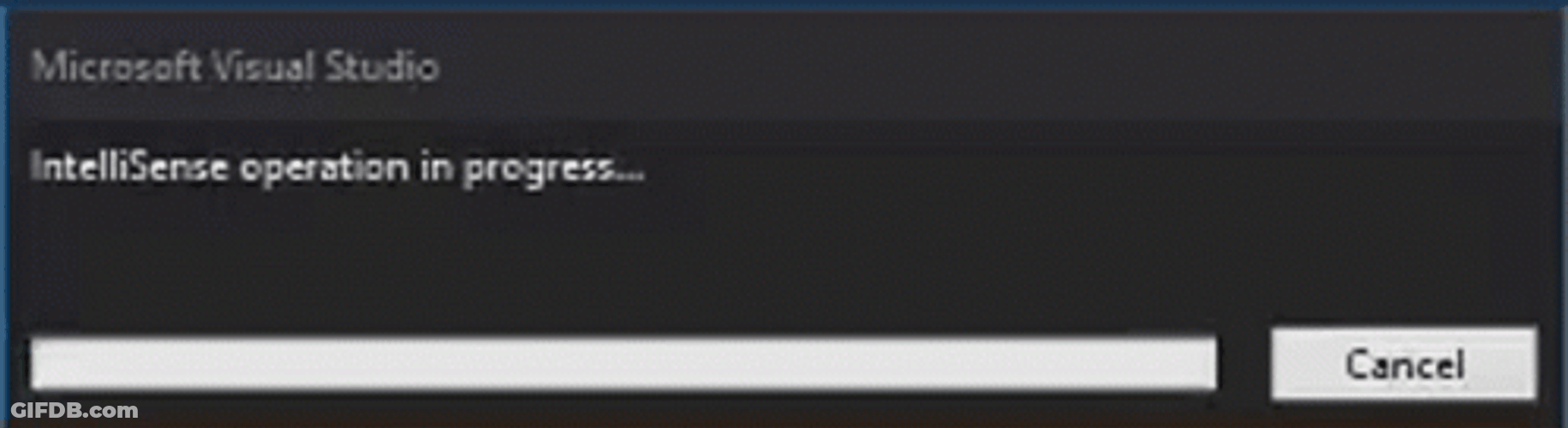 Loading Bar Microsoft Visual Studio GIF