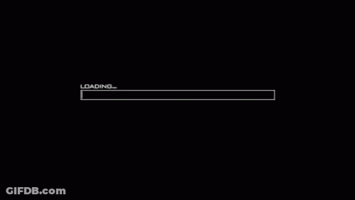 Loading Bar On Black Background GIF